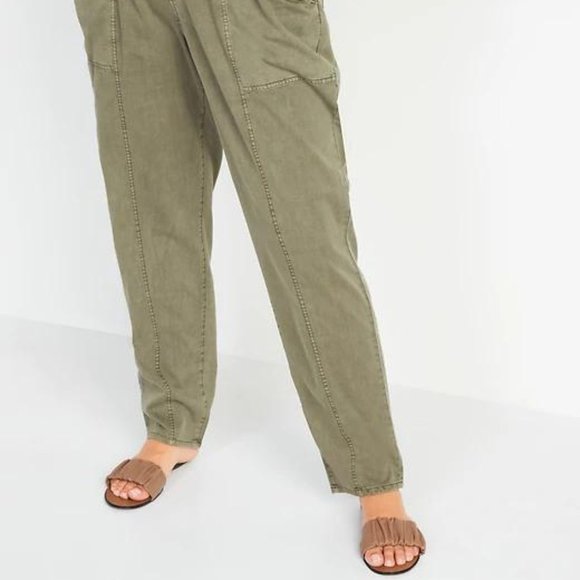 Old Navy High-Waisted Garment-Dyed Utility Pants for Women New - Picture 6 of 6